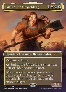 Saskia the Unyielding (International Women's Day) (foil) (borderless)