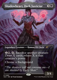 Shadowheart, Dark Justiciar (#2483) (foil) (borderless)