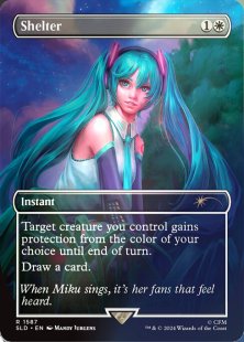Shelter (#1587) (Hatsune Miku: Sakura Superstar) (foil) (borderless)