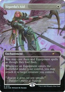 Sigarda's Aid (#731) (Angels: They're Just Like Us but Cooler) (foil) (borderless)