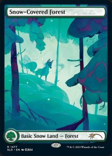 Snow-Covered Forest (#1477) (Paradise Frost) (foil) (full art)