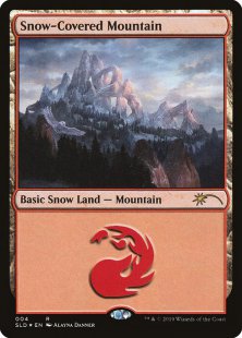 Snow-Covered Mountain (#004) (Eldraine Wonderland) (foil)