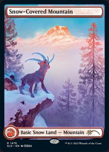 Snow-Covered Mountain (#1476) (Paradise Frost) (full art)