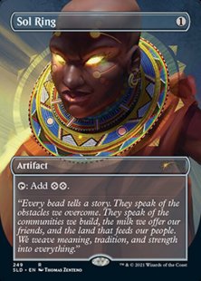 Sol Ring (#249) (Black is Magic) (borderless)
