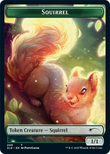 Squirrel token (Hope You Like Squirrels) (foil) (1/1)