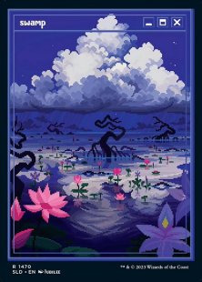 Swamp (#1470) (PixelLands_v02.jpg) (foil) (full art)