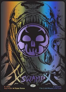 Swamp (#1952) (raised foil) (borderless)