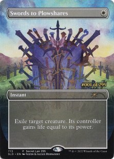 Swords to Plowshares (#713) (foil) (borderless)