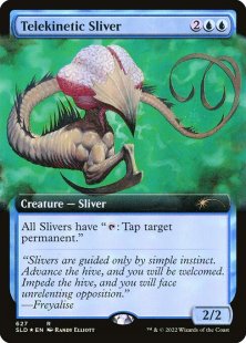 Telekinetic Sliver (#627) (foil) (extended art)