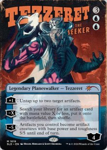 Tezzeret the Seeker (#1619) (Outlaw Anthology Vol. 1: Rebellious Rene) (foil) (borderless)