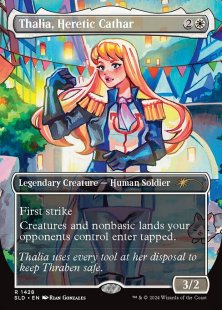 Thalia, Heretic Cathar (#1428) (Pick 'Em and Stick 'Em) (borderless)