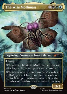 The Wise Mothman (#2455) (borderless)
