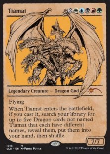 Tiamat (Here Be Dragons) (foil) (showcase)