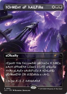 Torment of Hailfire (#9992) (sAnS mERcY) (foil) (borderless)