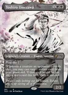 Toshiro Umezawa (Kamigawa Ink) (foil) (borderless)