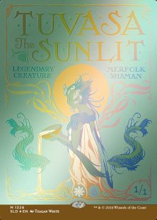 Tuvasa the Sunlit (#1328) (The Fairest Drop of All) (foil) (showcase)