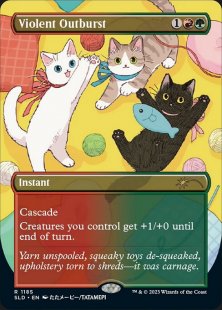 Violent Outburst (Look at the Kitties) (foil) (borderless)