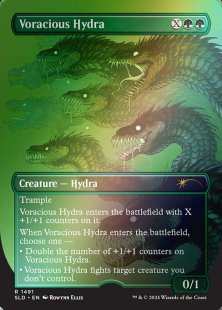 Voracious Hydra (#1491) (The Beauty of the Beasts) (foil) (borderless)
