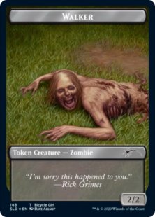 Walker token (#148) (The Walking Dead) (foil) (2/2)