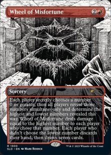 Wheel of Misfortune (#1300) (Death Is Temporary, Metal Is Forever) (foil) (borderless)