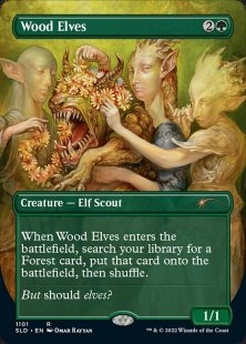 Wood Elves (The Weirdest Pets in the Multiverse) (foil) (borderless)