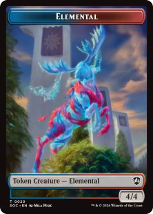 Elemental token (4/4) - Wilds of Eldraine | Bazaar of Magic
