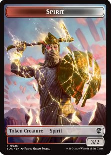 Spirit token (foil) (1/1 full art) - Unstable | Bazaar of Magic