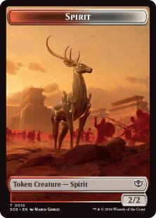 Spirit token (foil) (1/1 full art) - Unstable | Bazaar of Magic