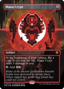 Mana Crypt (#17e) (Neon Ink) (LCI) (foil) (borderless)