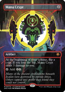 Mana Crypt (#17a) (Neon Ink) (LCI) (foil) (borderless)