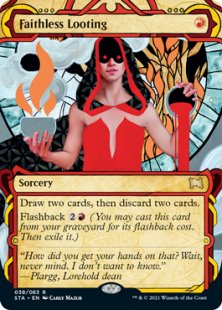 Faithless Looting (1) (foil) (showcase)