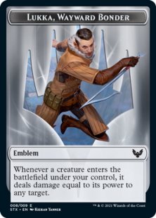 Lukka, Wayward Bonder emblem (foil)