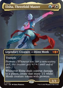 Elsha, Threefold Master (foil) (borderless)