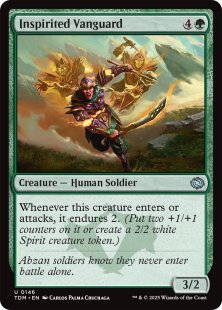 Inspirited Vanguard (foil) - Tarkir: Dragonstorm | Bazaar of Magic