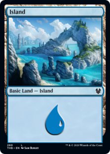 Island (#280) (foil)