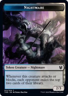 Nightmare token (foil) (2/3)