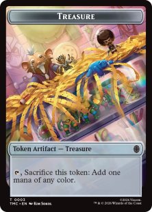 treasure token mtg cards Print Treasure Token (0018) Light Play,