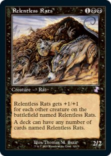 MTG 【Foil】執拗なネズミ/Relentless Rats(757)１枚 Foil】《執拗なネズミ/Relentless Rats》[A25] 黒C | 日本最大級