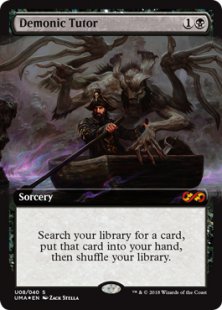 Demonic Tutor (foil) (extended art)