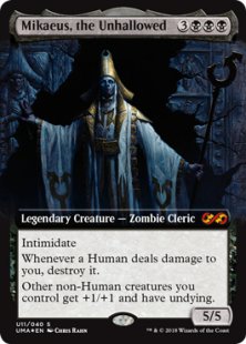 Mikaeus, the Unhallowed (foil) (extended art)