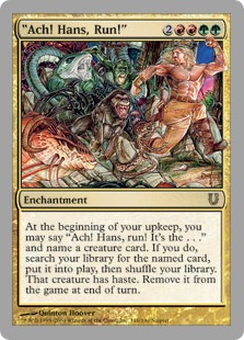 "Ach! Hans, Run!" (foil)