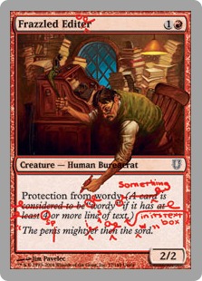 Frazzled Editor (foil)