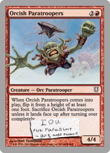 Orcish Paratroopers (foil)