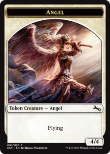 Angel token (foil) (4/4 full art)