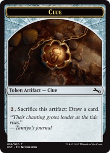 Clue token (foil) (full art)