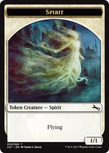 Spirit token (foil) (1/1 full art)