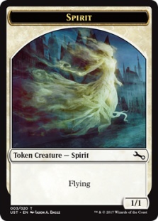 Spirit token (foil) (1/1 full art) - Unstable | Bazaar of Magic