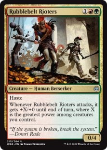 Rubblebelt Rioters (foil)