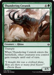 Thundering Ceratok (foil)