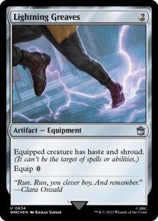 Lightning Greaves (surge foil)